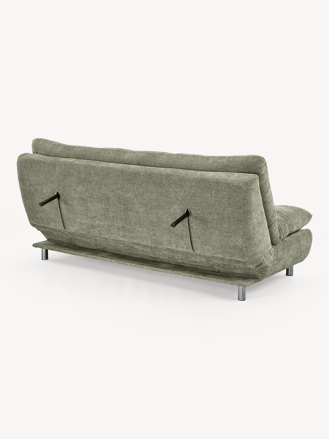 Sofá Cama Helsinki verde, vista trasera