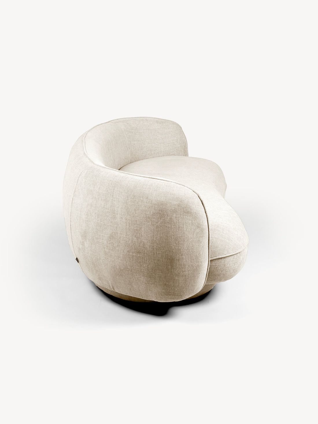 Sofá Portugal beige, vista lateral