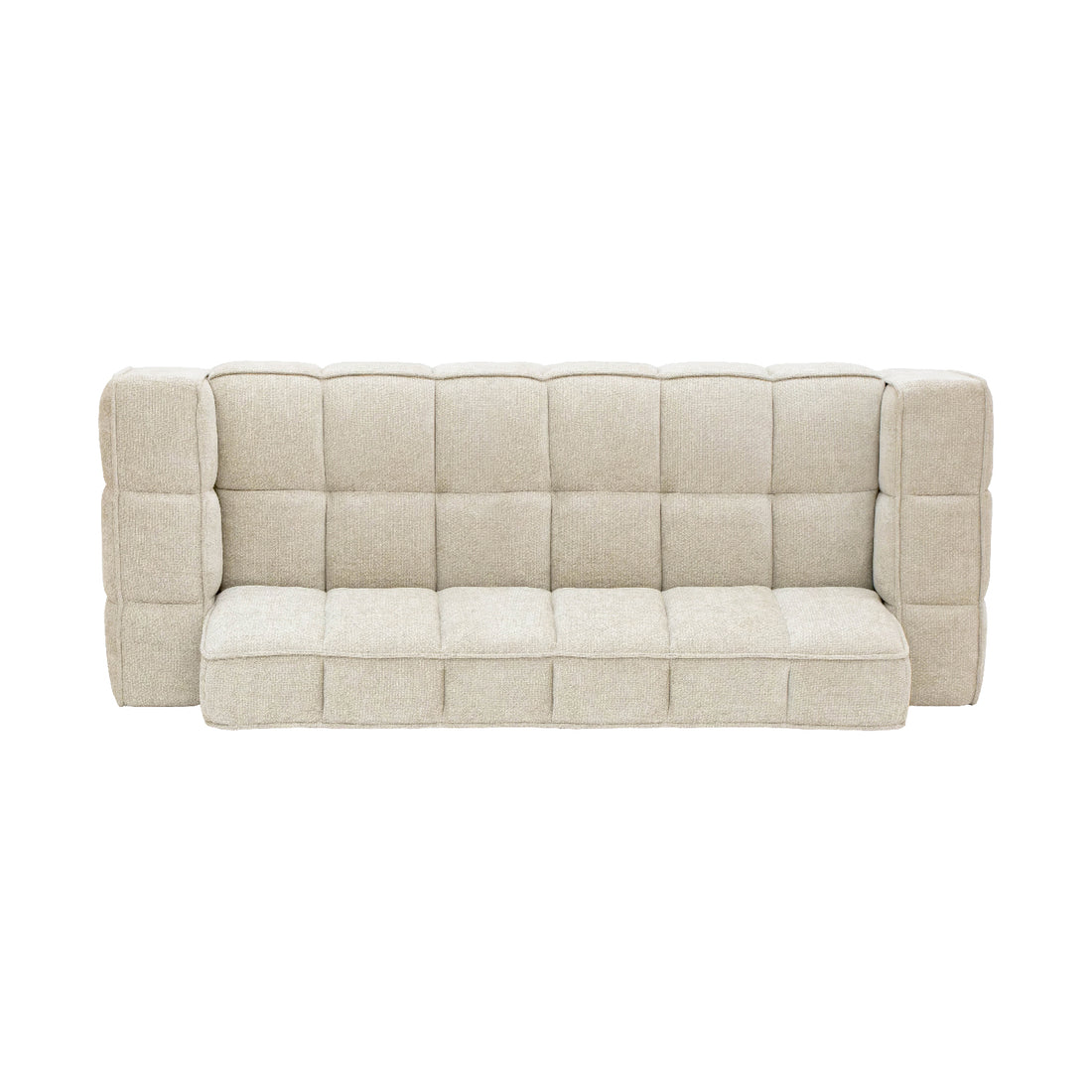 Sofá Versalles Beige 3 Plazas Vista Superior