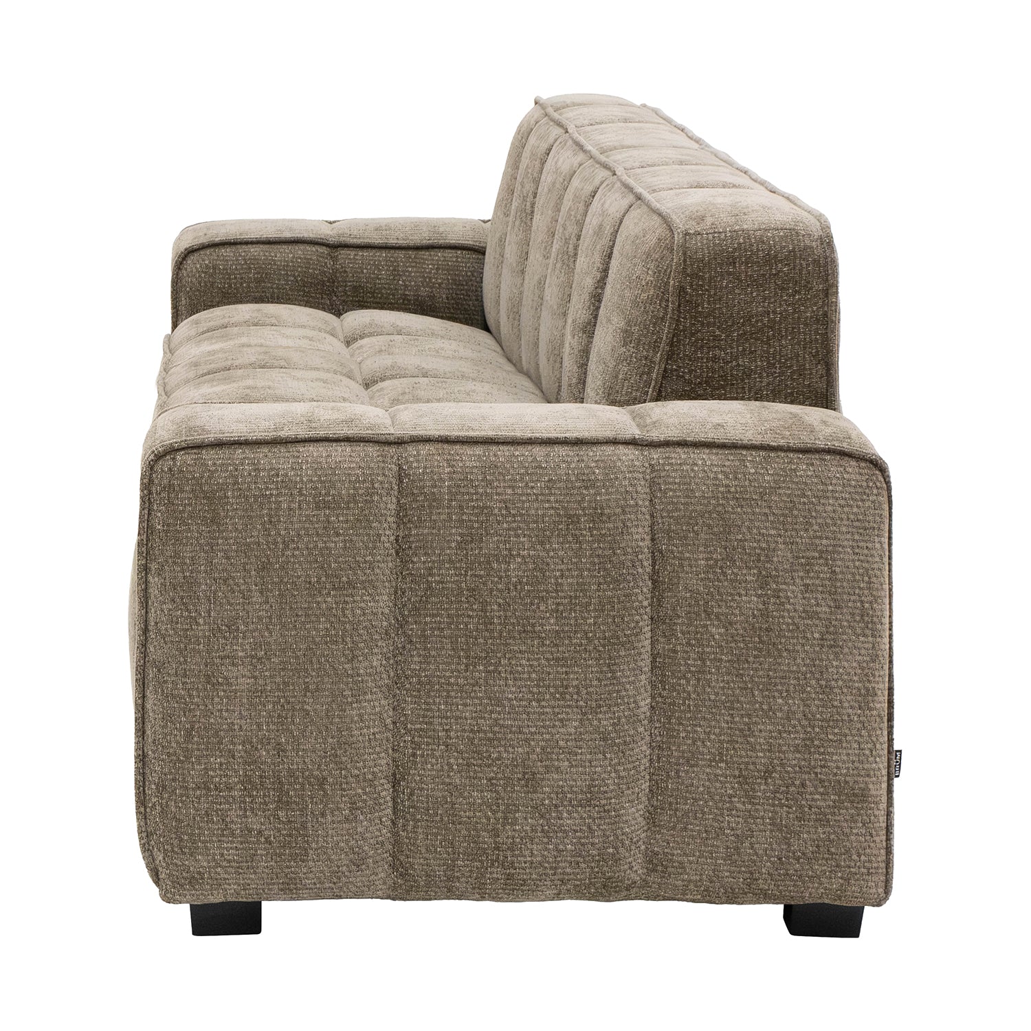 SOFA VERSALLES 3PLZS MARRÓN VISTA LATERAL