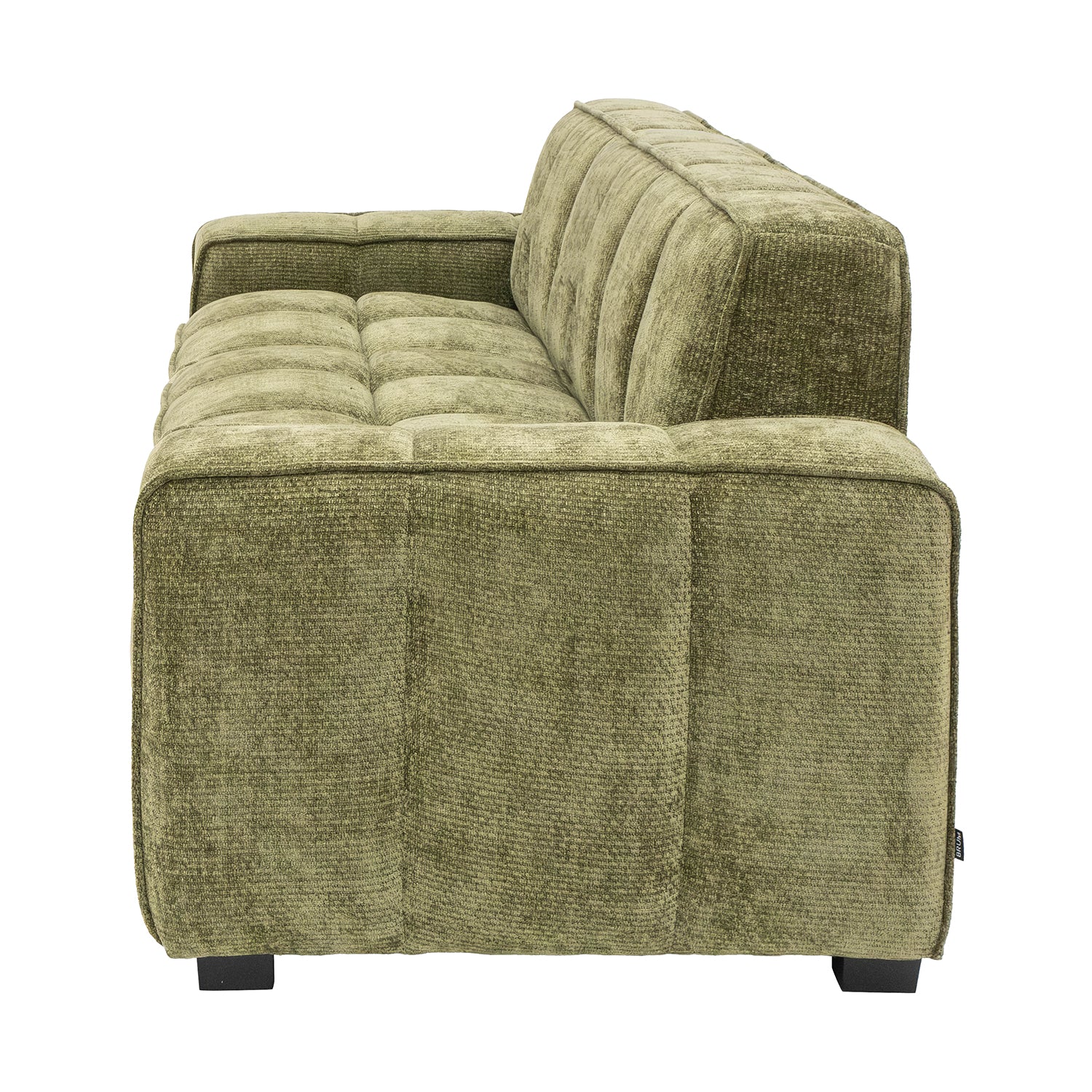 SOFA VERSALLES 3PLZS VERDE VISTA LATERAL