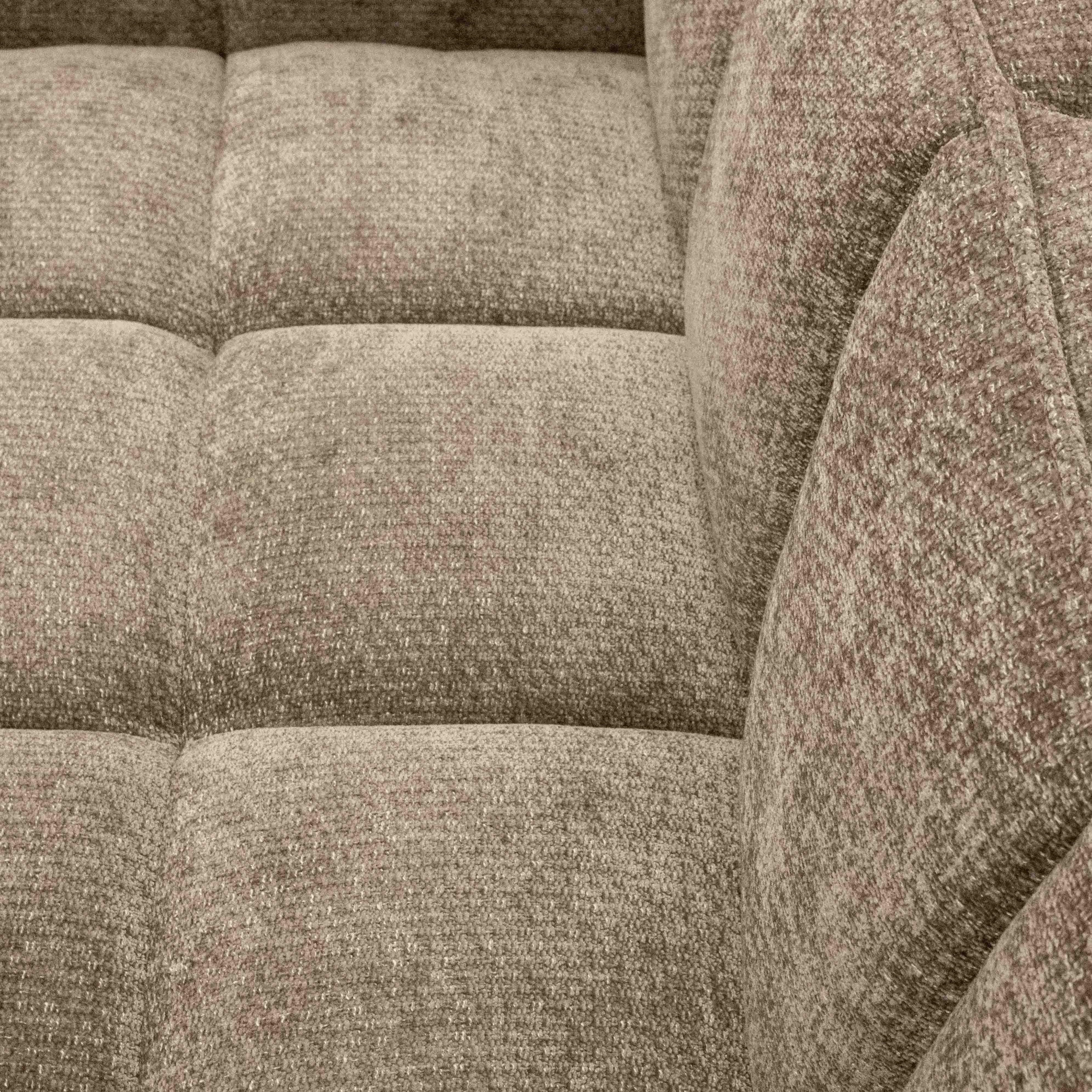 SOFÁ VERSALLES MARRÓN 2PLZS VISTA DETALLE DEL ASIENTO CON RESPALDO