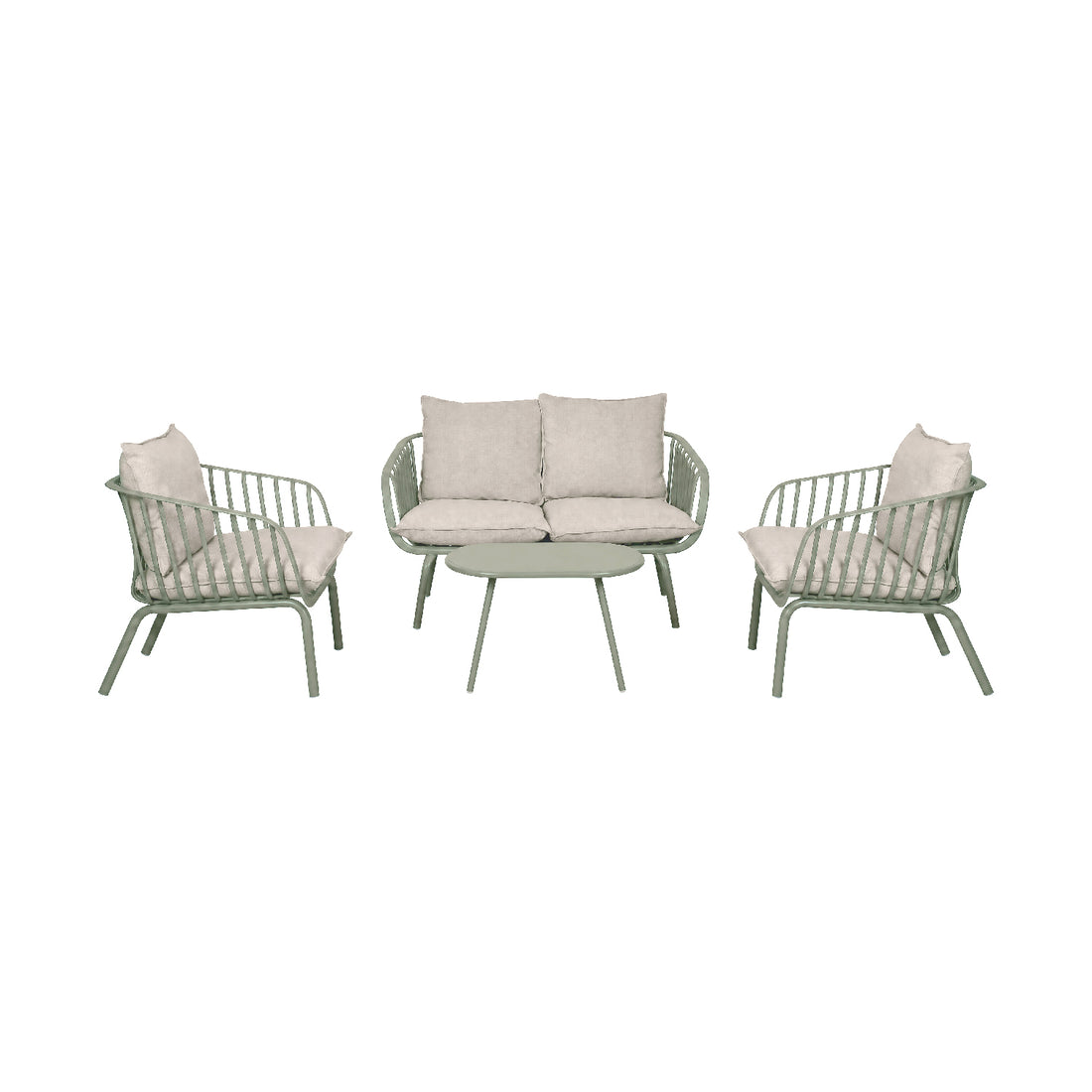 Set Exterior Las Palmas Beige, foto de conjunto en ángulo