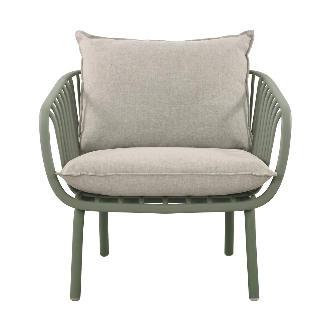 Sillón Individual Las Palmas Olivo Vista Frontal