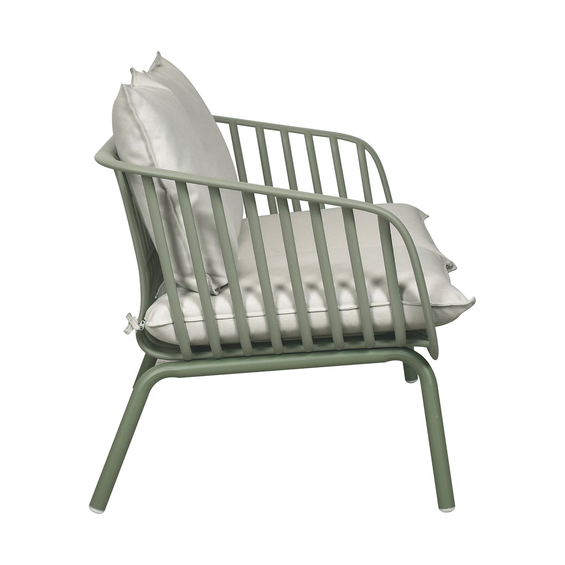 Sillón Individual Las Palmas Olivo Vista Trasera