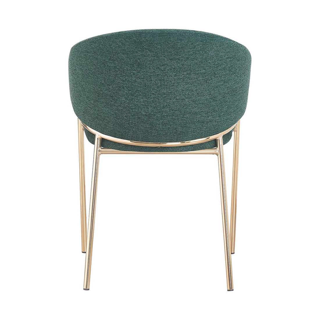  Silla Berlin Verde Fondo Blanco Vista Trasera