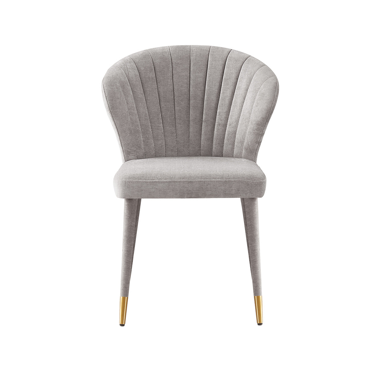 Silla Copenhague Gris Fondo Blanco Vista Frontal