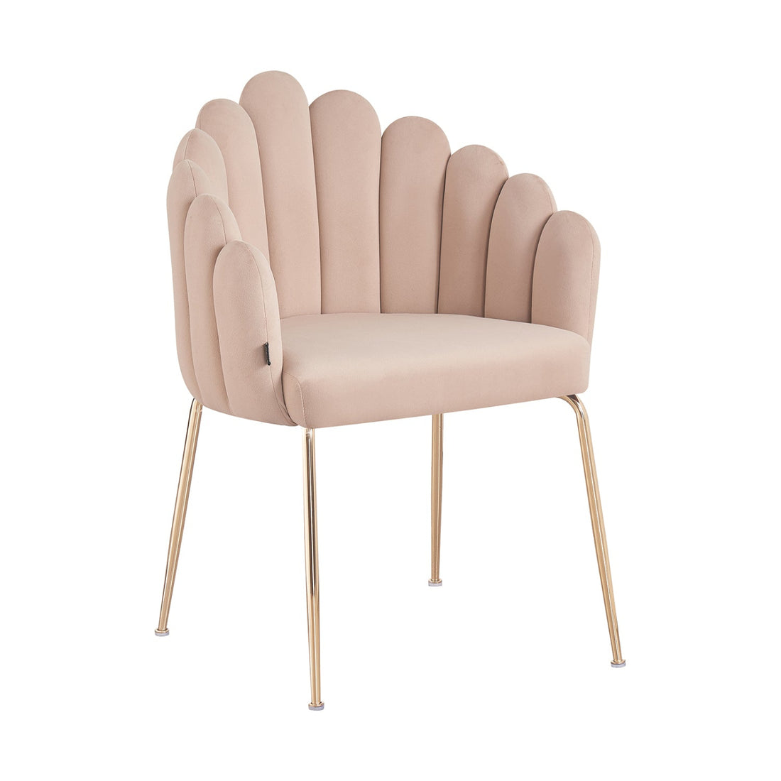 Silla Cordoba Beige Vista En Perspectiva