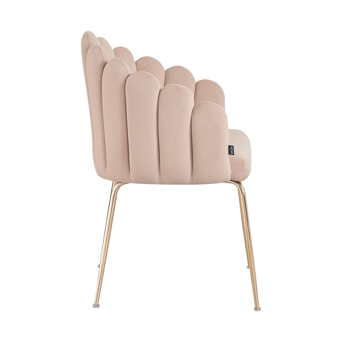 Silla Cordoba Beige Vista Lateral