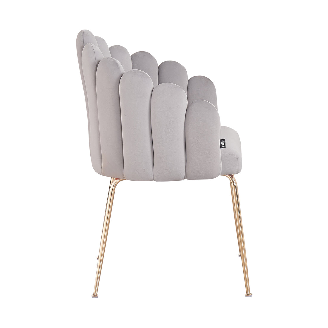 Silla Cordoba Gris Vista Lateral