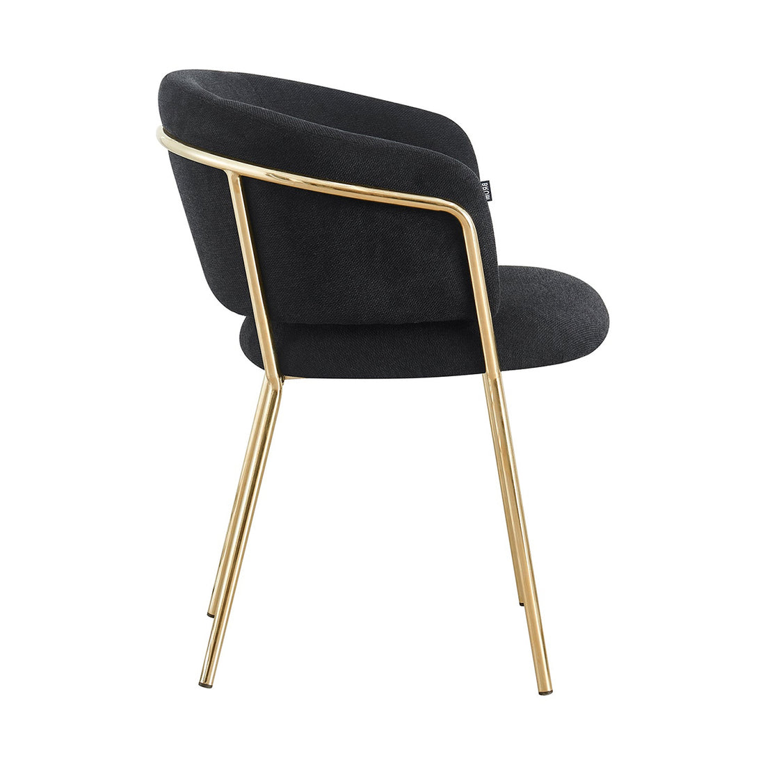 Silla Escocia Negro Fondo Blanco Vista Lateral