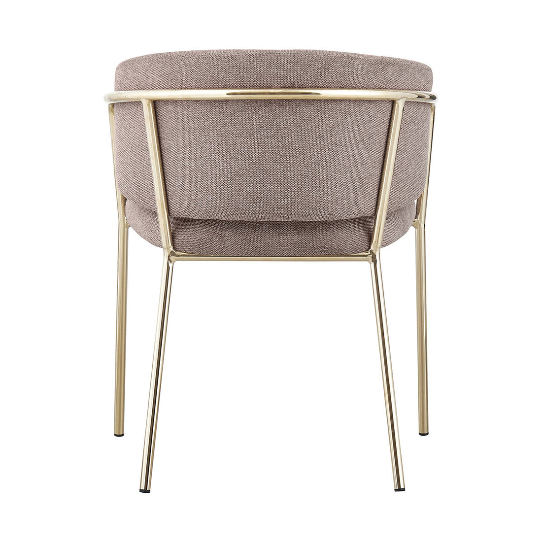 Silla Escocia Taupe Fondo Blanco Vista Trasera
