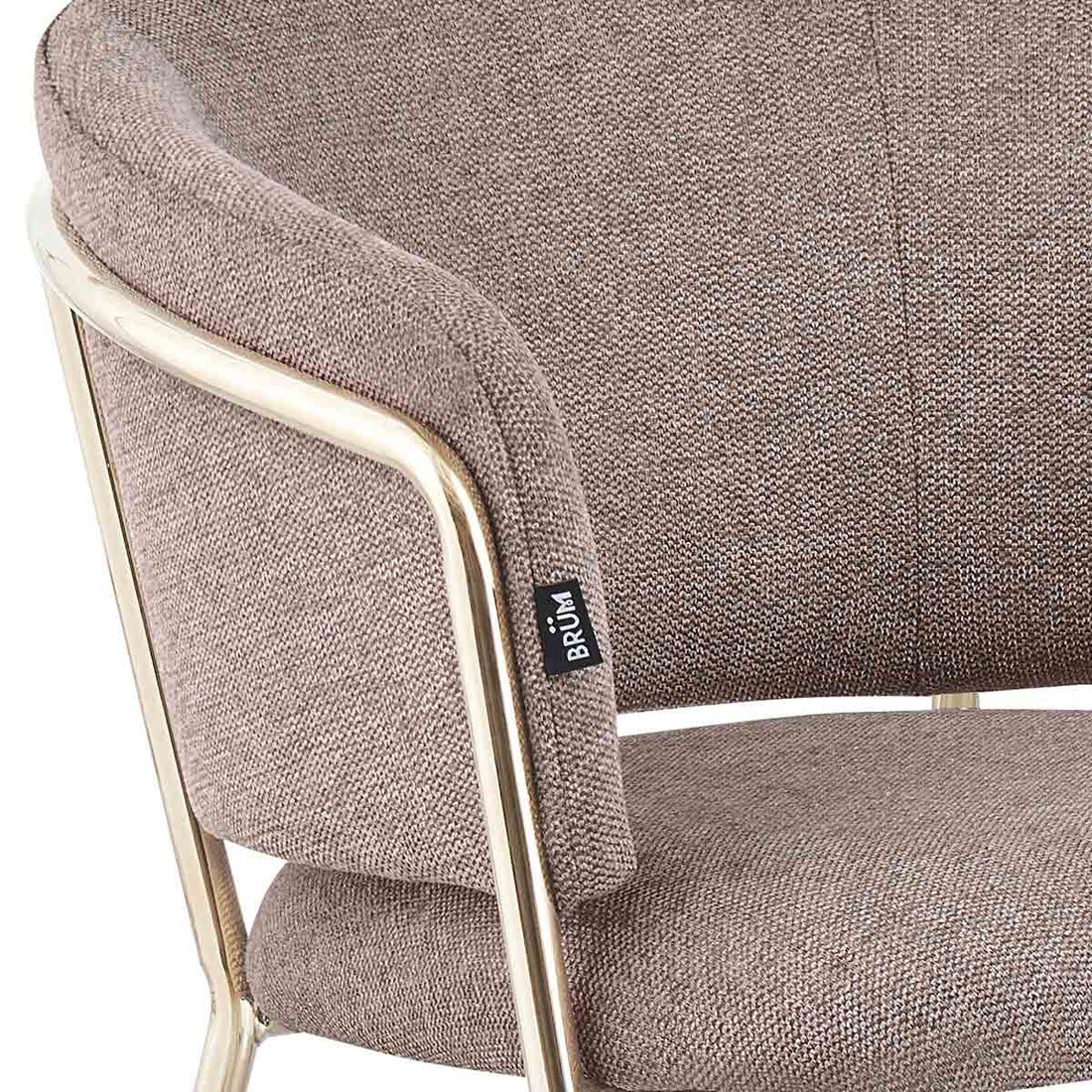 Silla Escocia Taupe Fondo Blanco Vista en Detalle