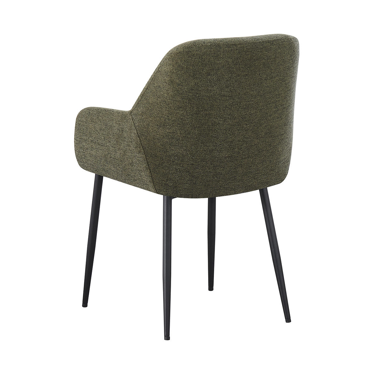 Silla Faro Olivo Fondo Blanco Vista en Perspectiva Trasera