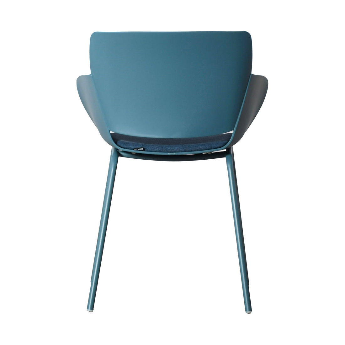 Silla Malta color Azul, vista trasera