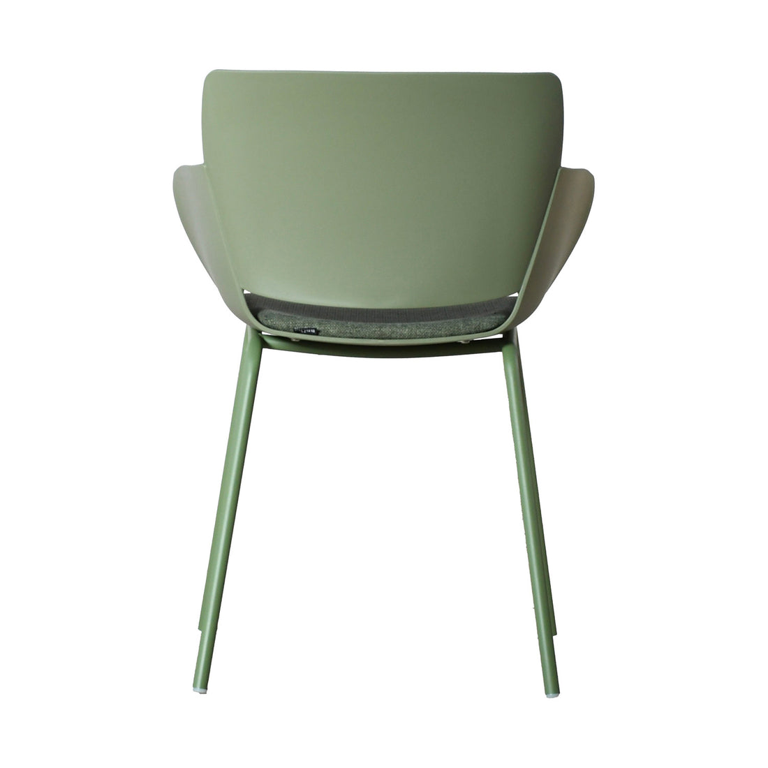 Silla Malta color Verde, vista trasera