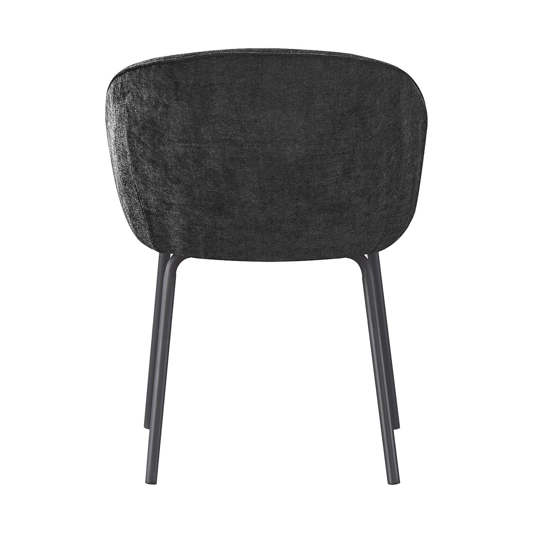 Silla Miami black fondo blanco vista posterior