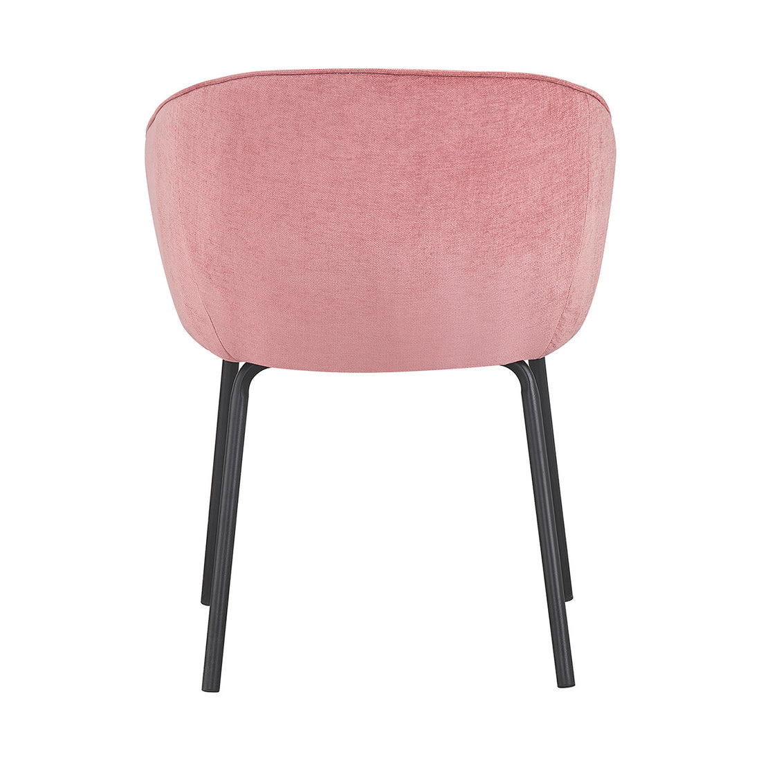Silla Miami rosa fondo blanco vista posterior