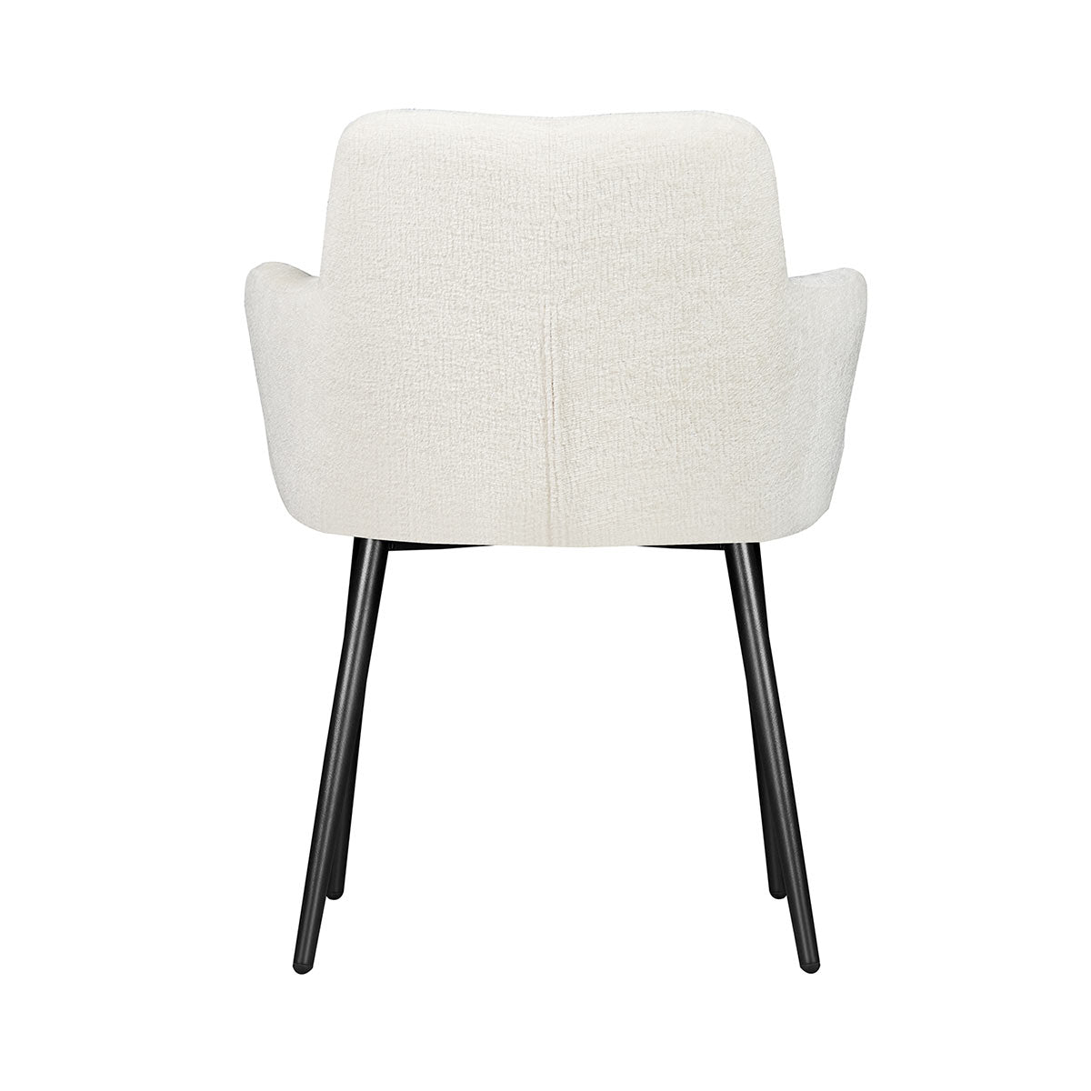 Silla Moscow Beige Fondo Blanco Vista Trasera
