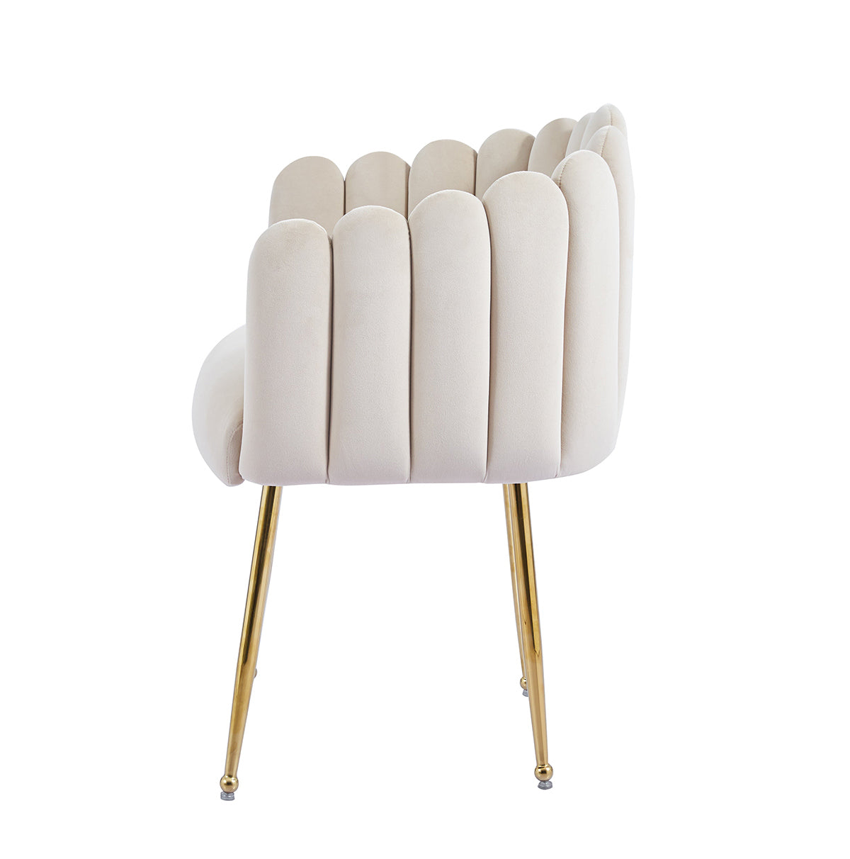 Silla Munich Beige Vista en Lateral