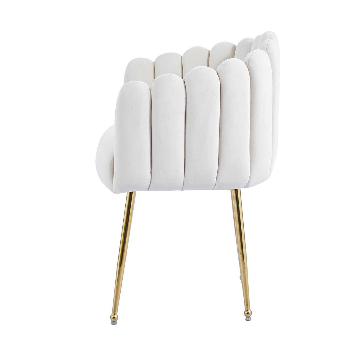 Silla Munich Crema Vista Lateral