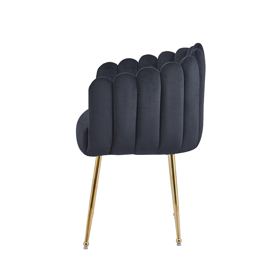 Silla Munich Negro Vista Lateral