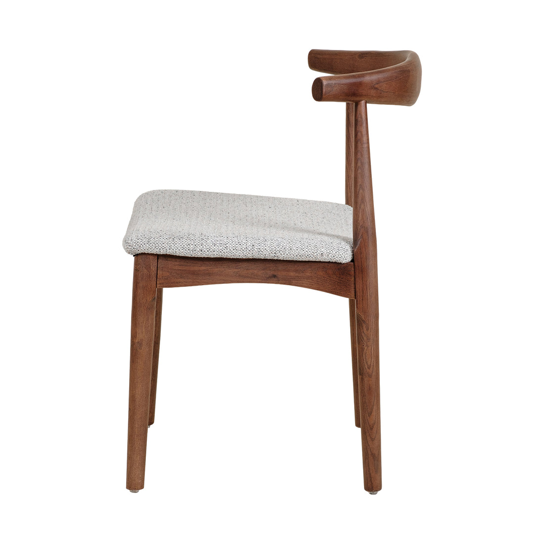 Silla Oviedo Nogal Gris Vista Lateral