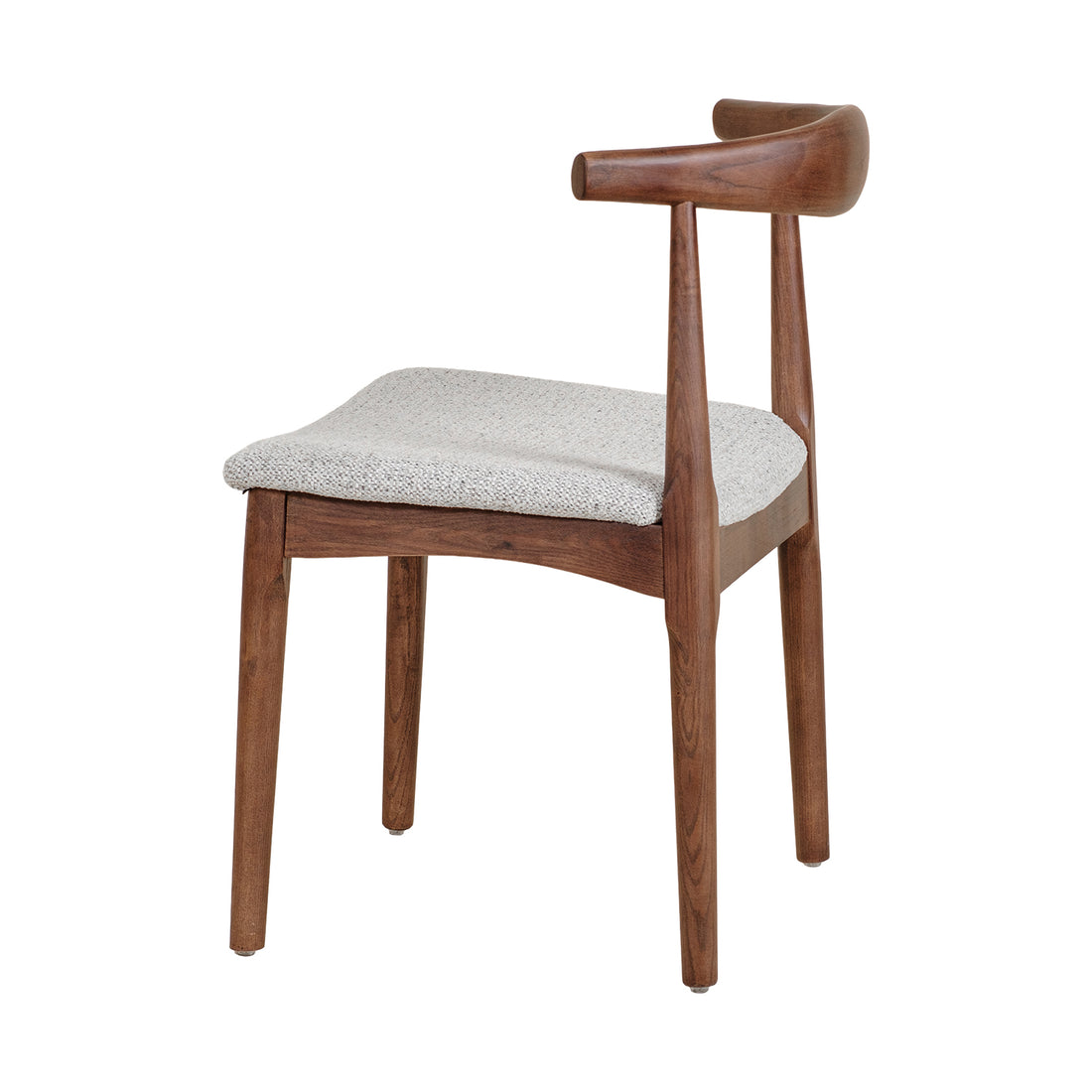 Silla Oviedo Nogal Gris Vista Lateral