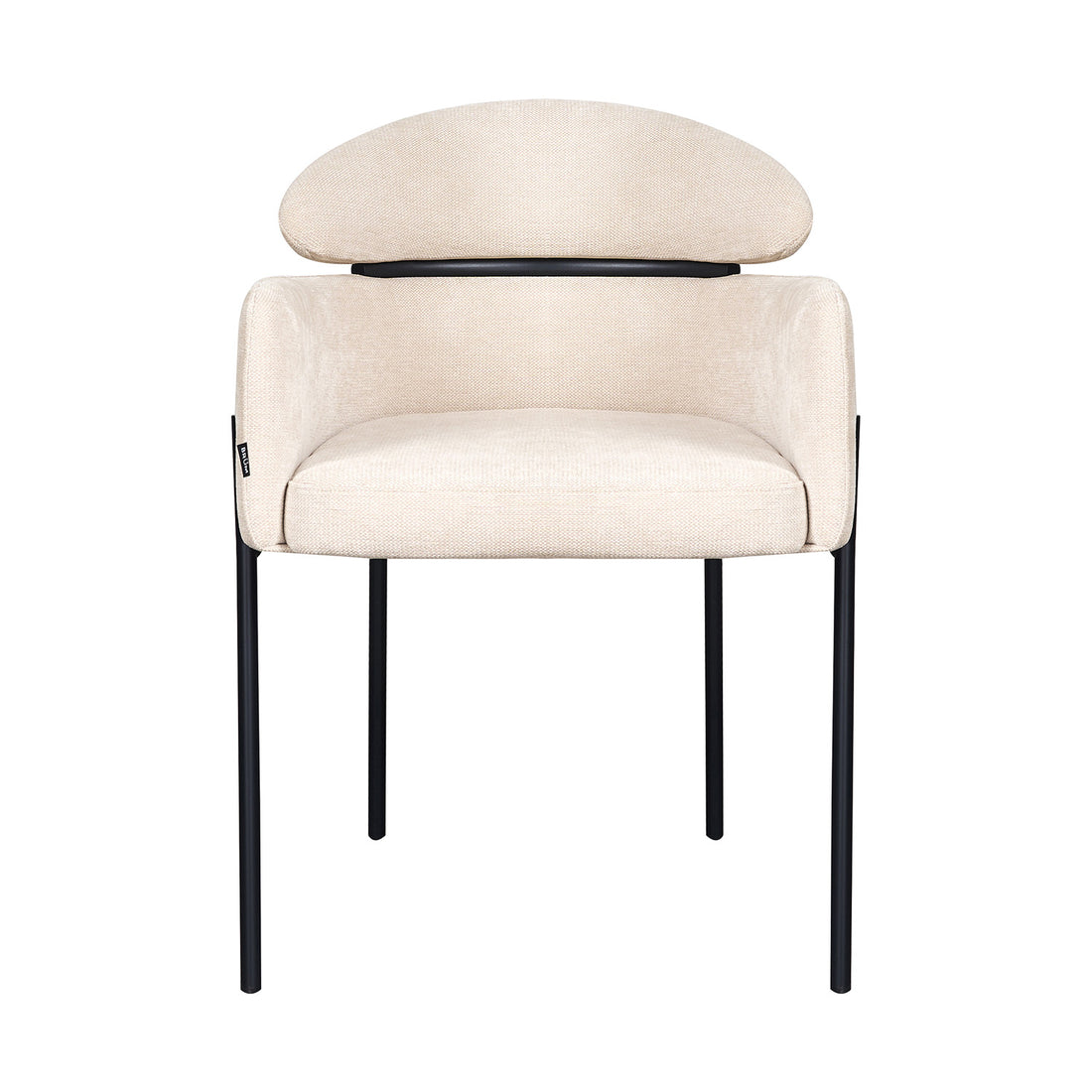 Silla Padua Beige Vista en Perspectiva