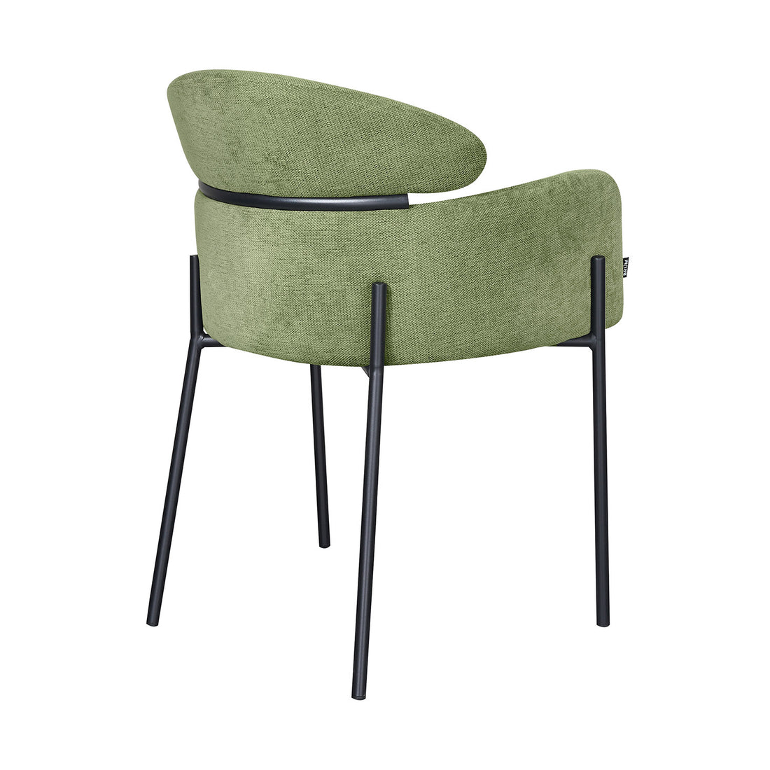Silla Padua Verde Vista en Perspectiva Trasera