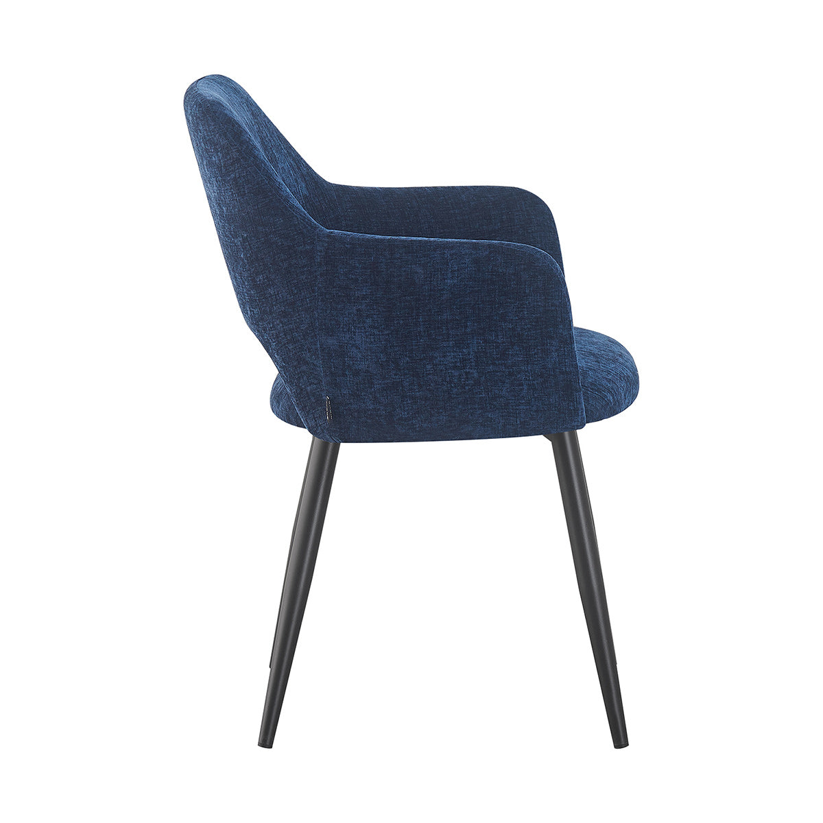Silla Paris Azul Vista Lateral
