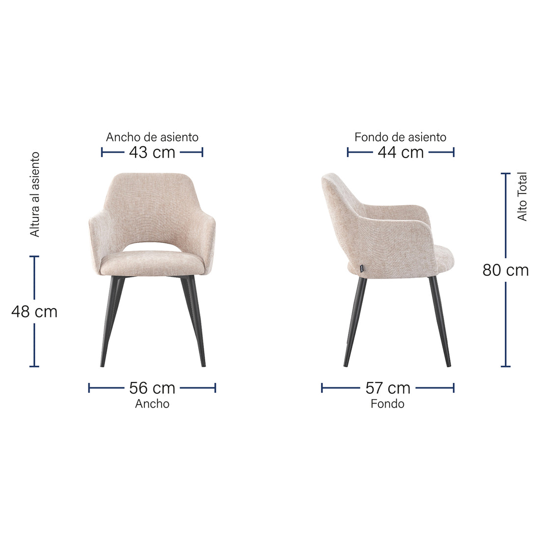 Silla Paris Medidas