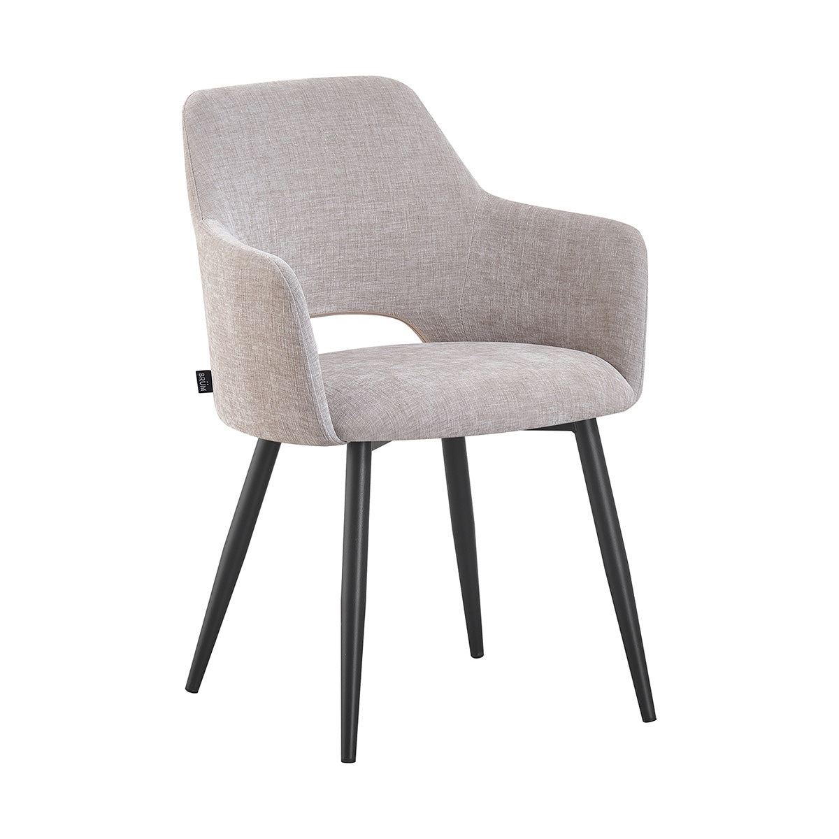 Silla Paris Greige Vista en Perspectiva 