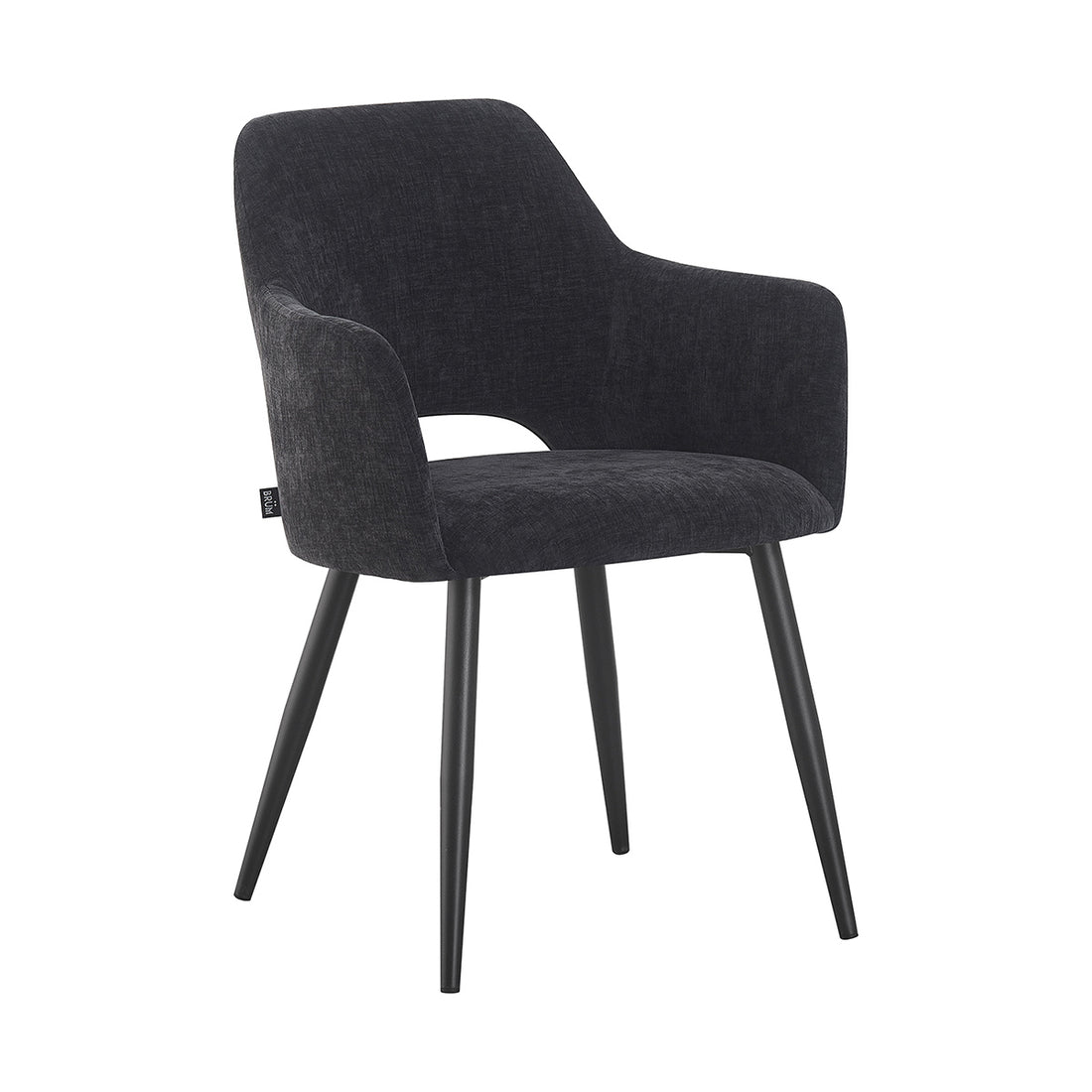 Silla Paris Negro Vista en Perspectiva