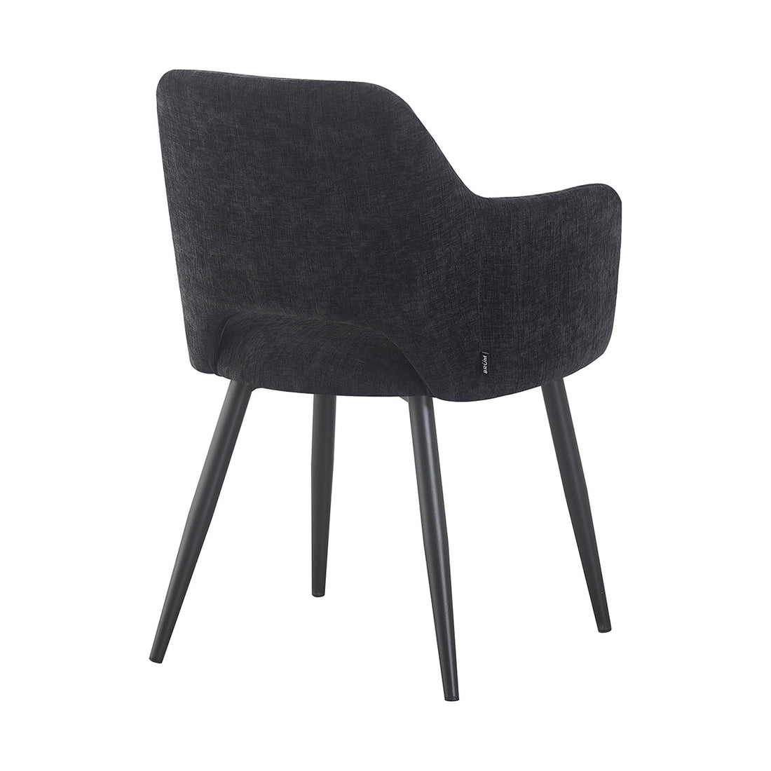 Silla Paris Negro Vista en Perspectiva Trasera