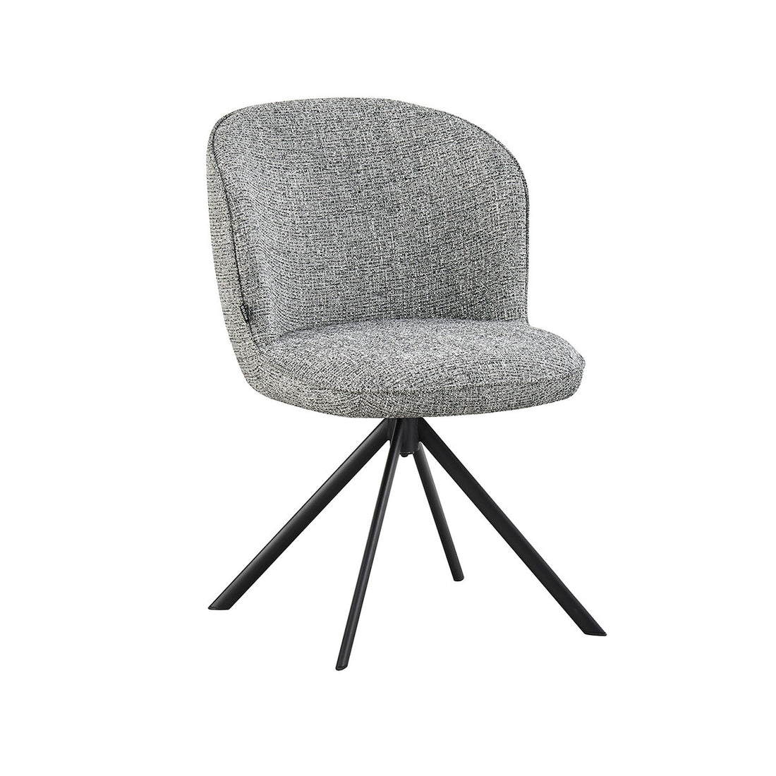 Silla Comedor Vigo Gris En Fondo Blanco Con Vista En Perspectiva