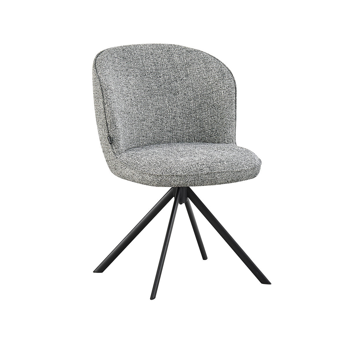Silla Comedor Vigo Gris En Fondo Blanco Con Vista En Perspectiva