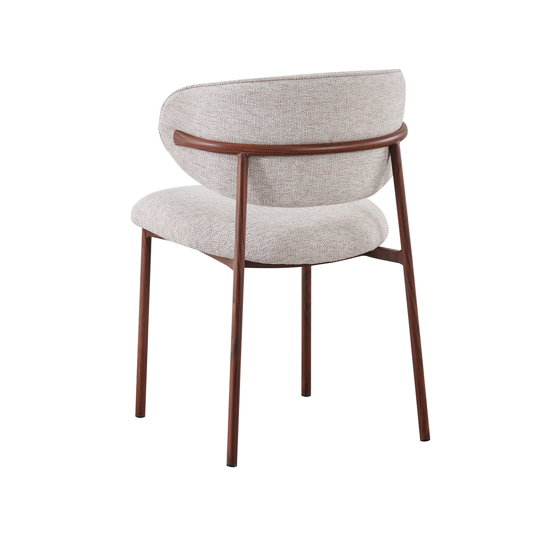 Silla Sicilia Beige Vista en Perspectiva Trasera