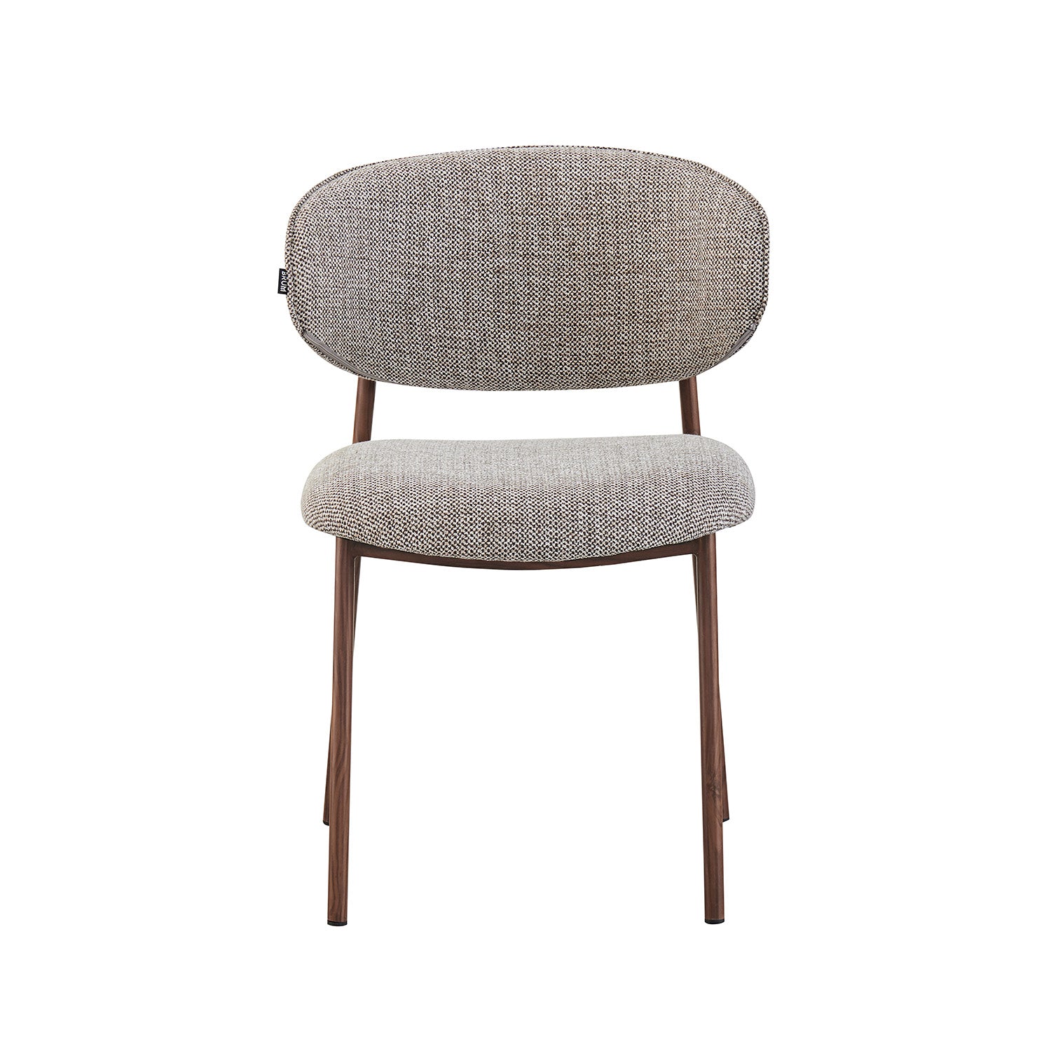 Silla Silicia Marron Vista Frontal