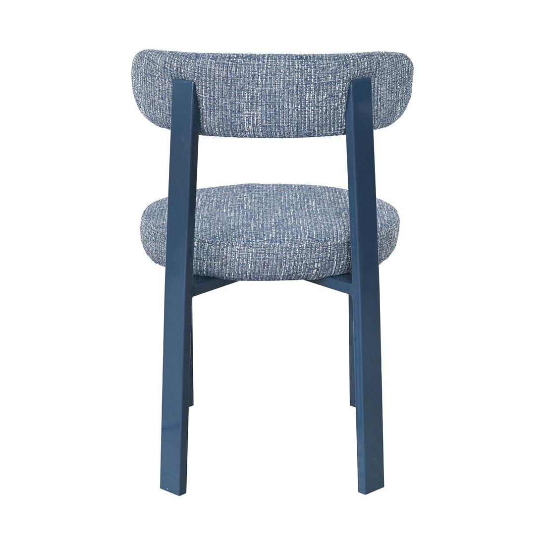 Silla Florida Azul Vista Trasera con Fondo Blanco