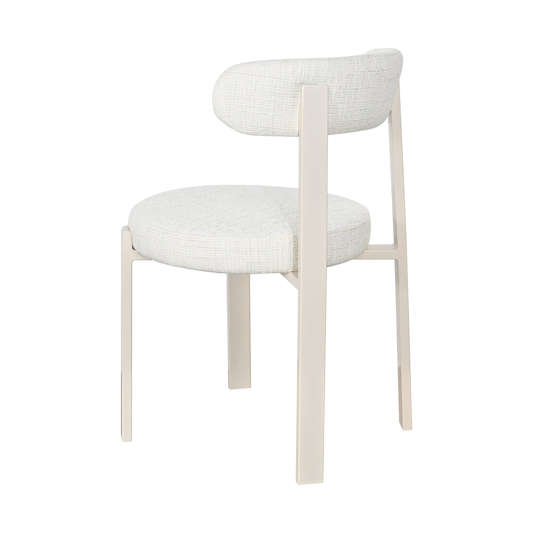 Silla Florida Blanca Vista en Perspectiva con Fondo Blanco