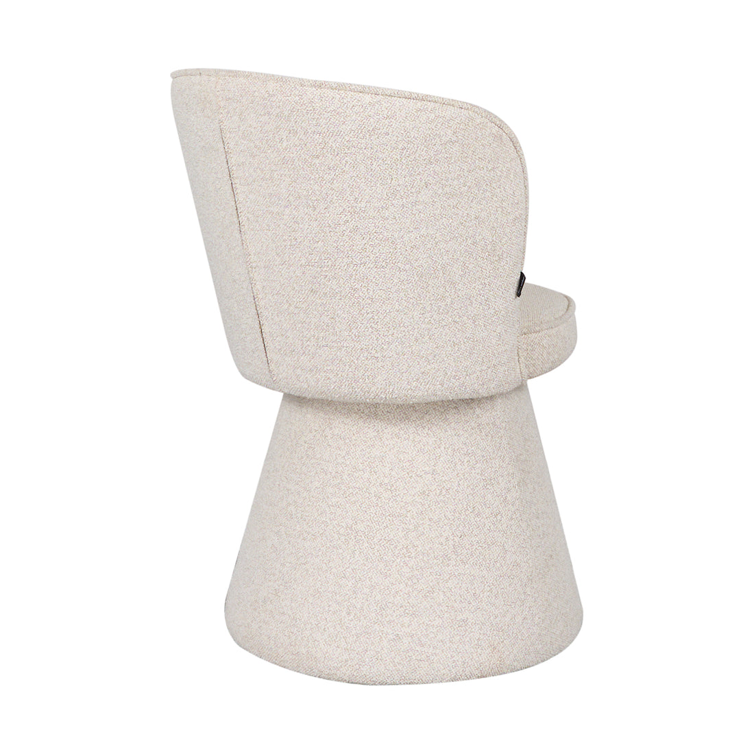 Silla Modena Beige fondo blanco vista en perspectiva trasera