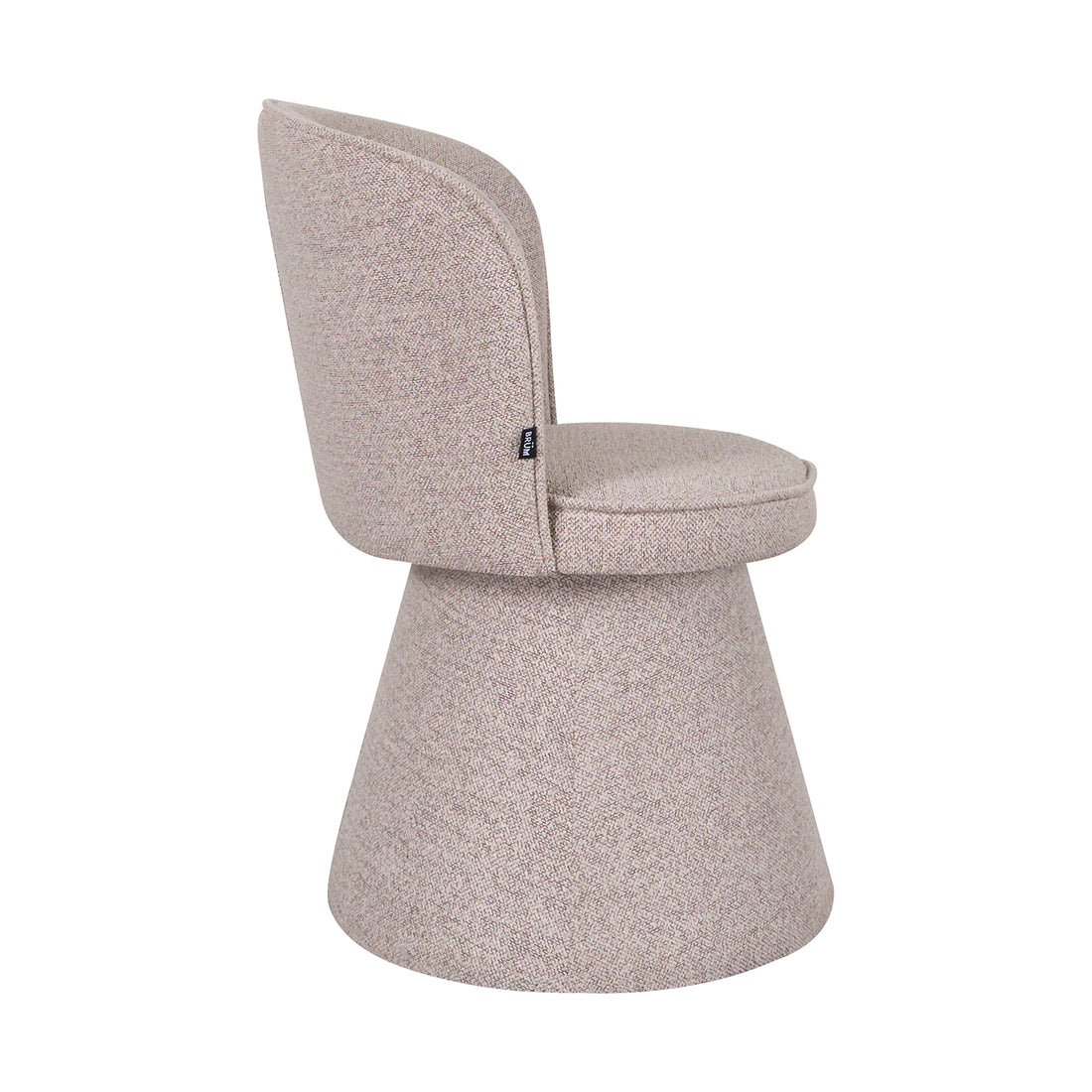 Silla Modena Gris fondo blanco vista lateral
