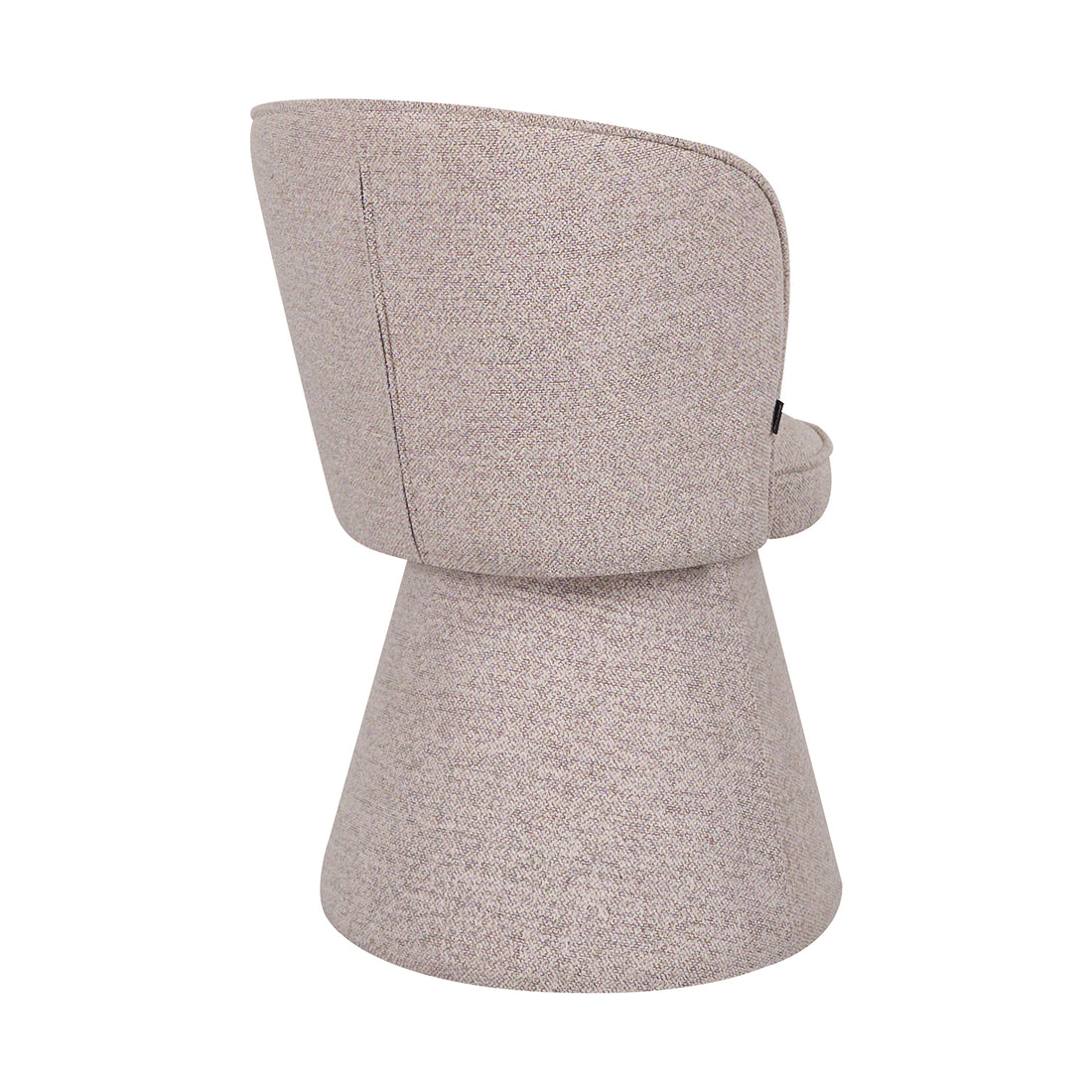 Silla Modena Gris fondo blanco vista en perspectiva trasera