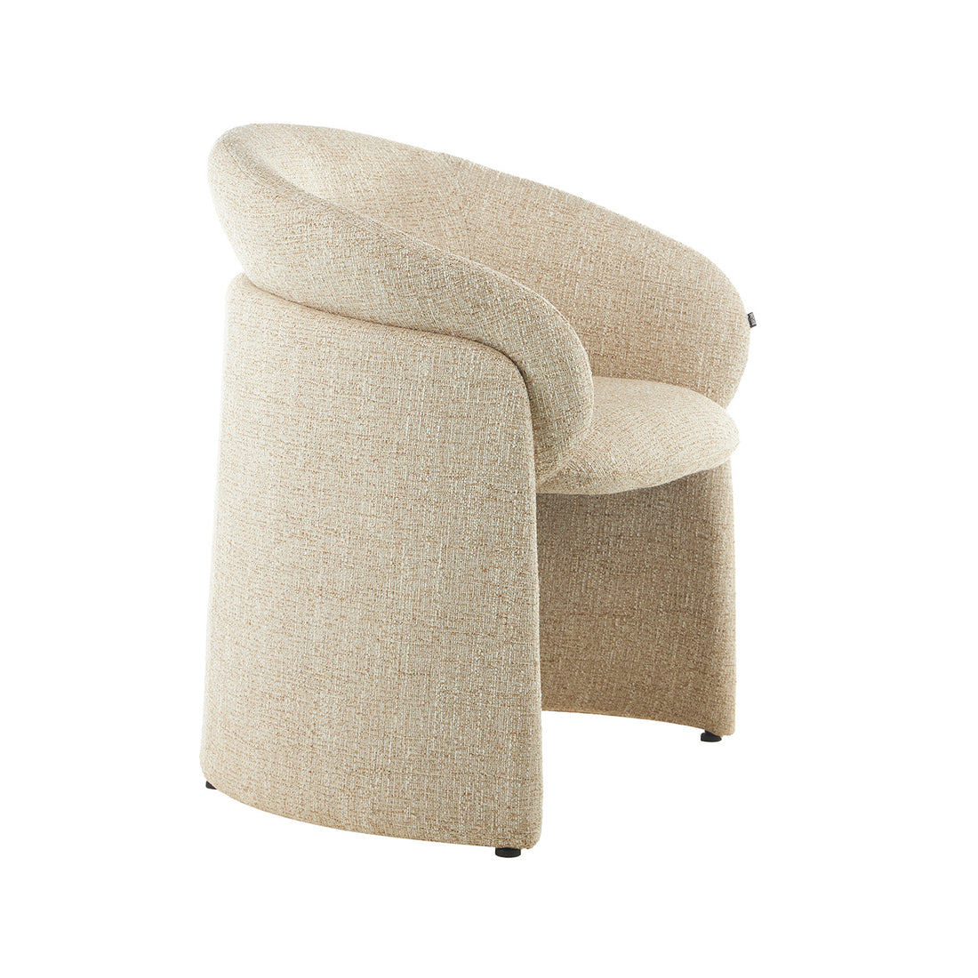 Sillón Jordania Beige Vista en Perspectiva 
