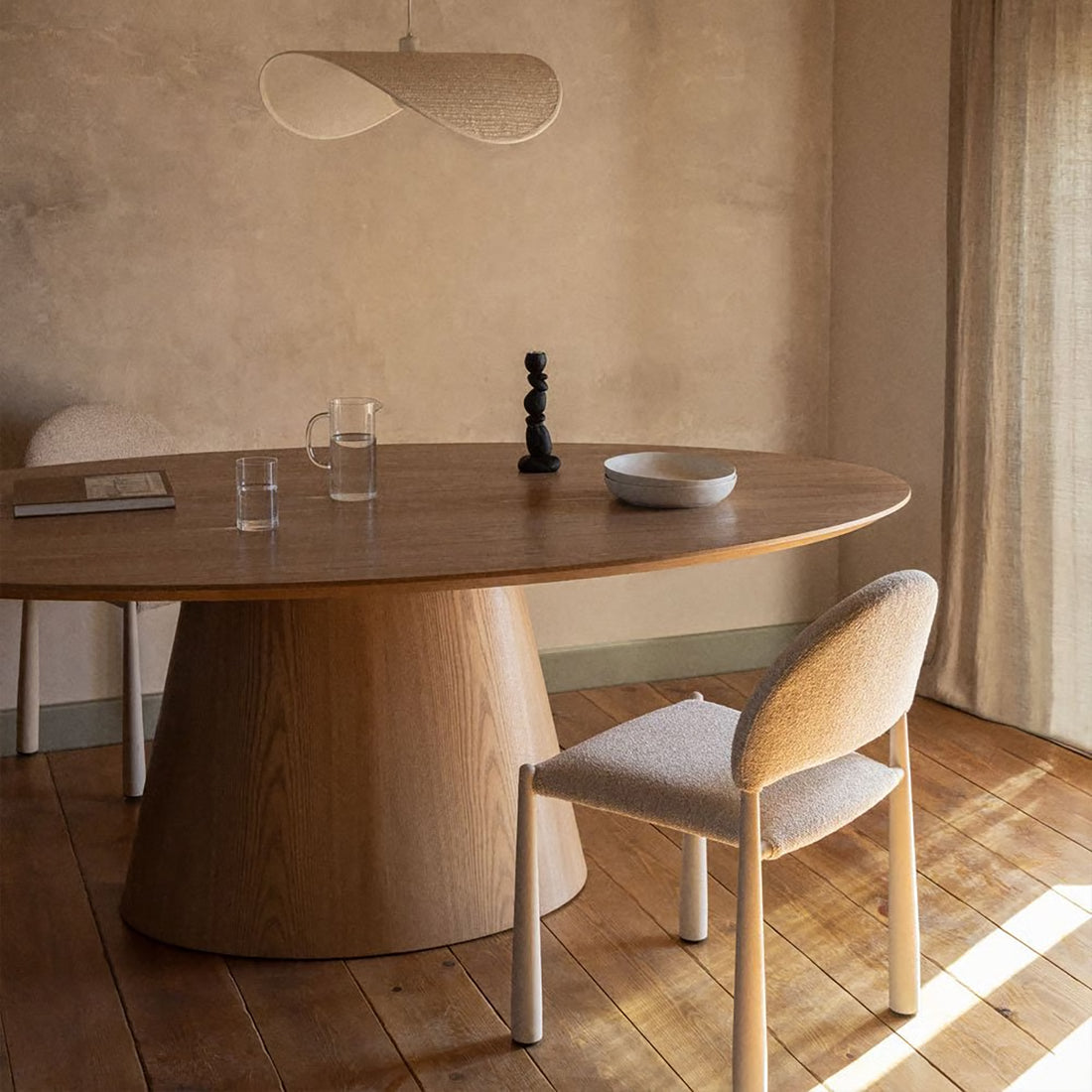 Mesa de Comedor Tokio Natural Vista Superior