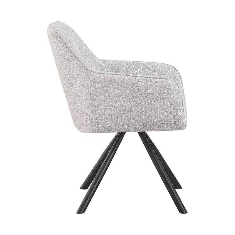 Silla Giratoria Tripoli Grey Vista Lateral