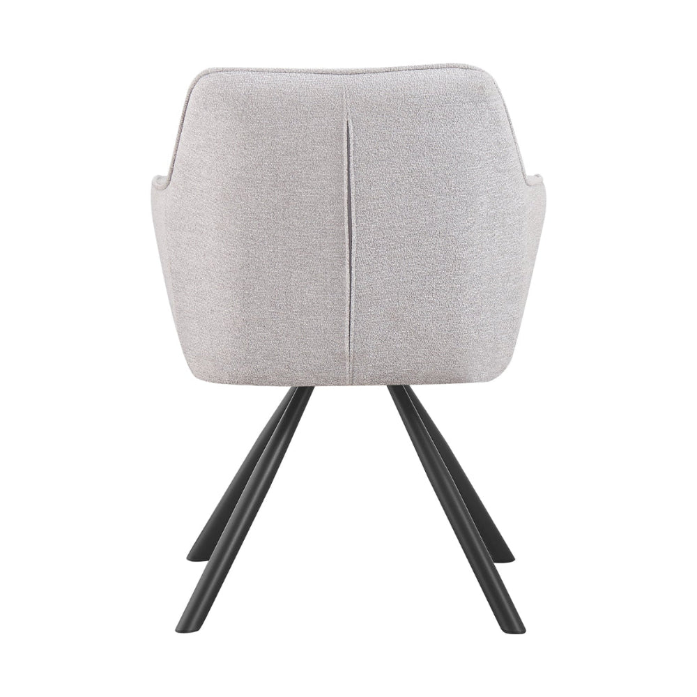 Silla Giratoria Tripoli Grey Vista Trasera