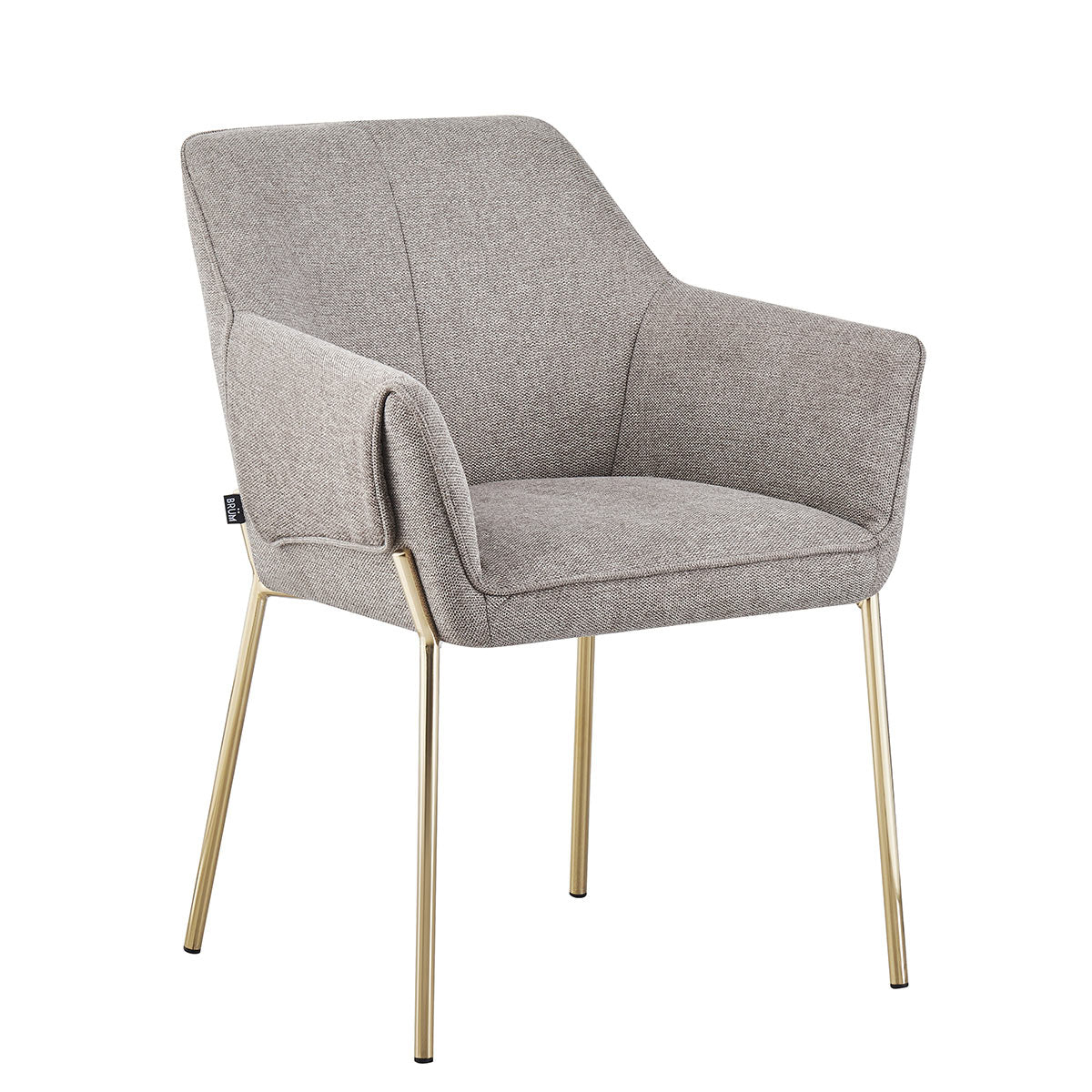 Silla Toronto Taupé Fondo Blanco Vista 