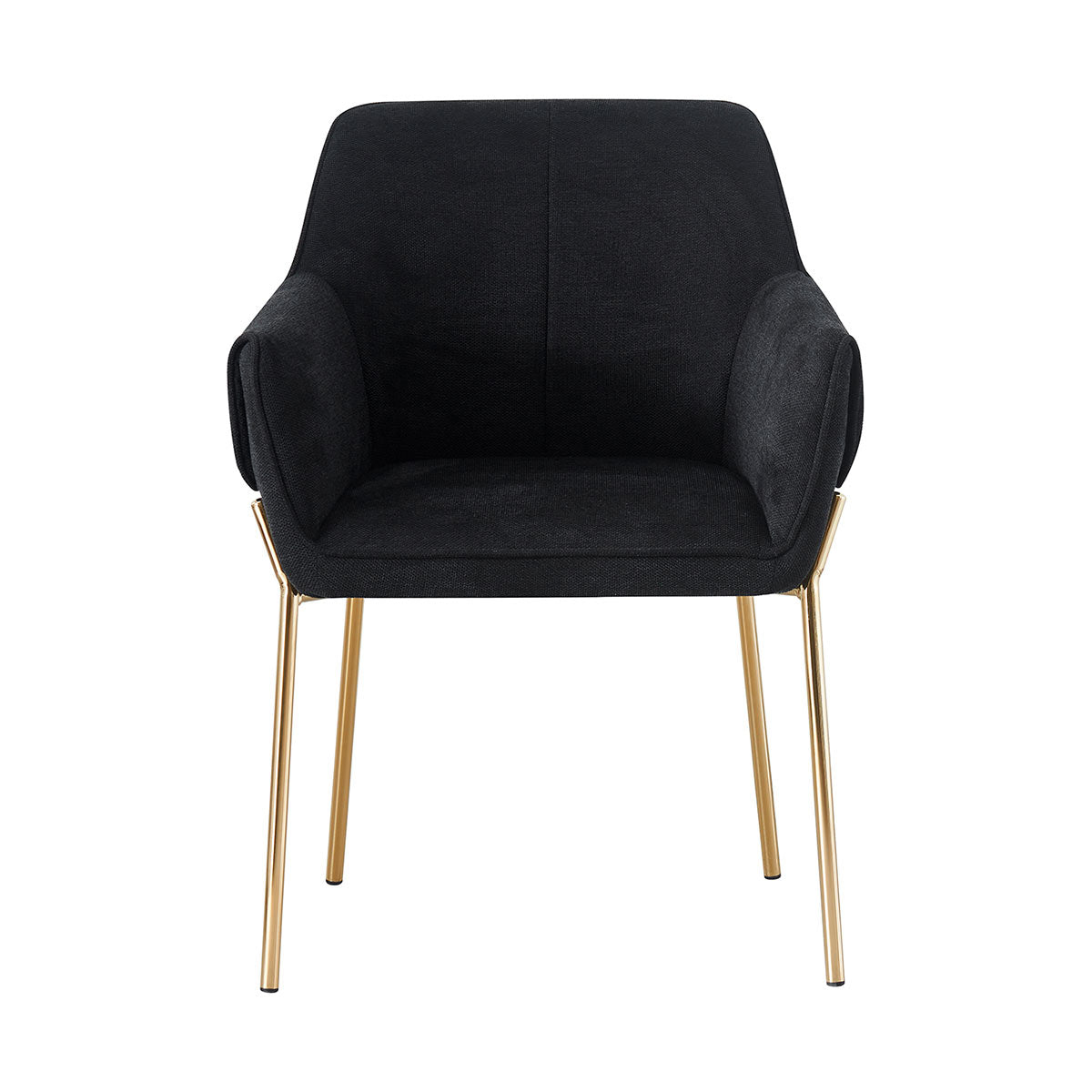 Silla Toronto Negro Fondo Blanco Vista Frontal